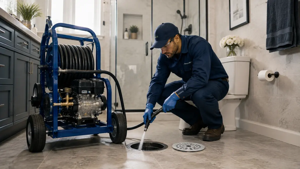 Bathroom Drain Hydro Jetting in Ontario