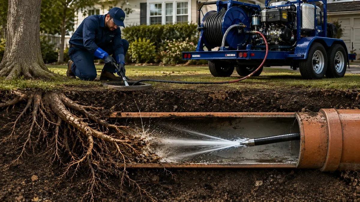 Tree Root Removal with Hydro Jetting in Ontario